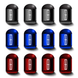 4pcs/set Lincoln Car Air Valve Stem Cap Anti Dirty Tyre Valve Covers