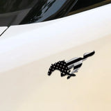 Ford Mustang Logo Metal Car Rear Sticker Decal Auto Body Fender Side Emblem Badge