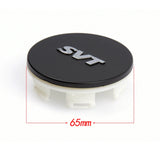 4pcs/set 65mm Ford SVT Logo ABS Car Wheel Hub Center Caps Covers
