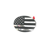 6.6x4.6cm ABS US Flag Car Steering Wheel Covering Sticker for Toyota