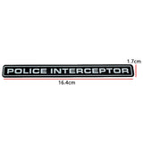 Ford Police Interceptor Acrylic Car Rear Sticker Auto Body Side Emblem Badge Decal