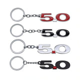 Ford 5.0 Logo Metal Car Keychain Keyring