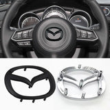 Mazda ABS Car Steering Wheel Sticker Auto Emblem Badge Decal