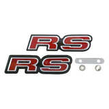ABS Car Front Grille Rear Trunk Emblem Badge Sticker for RS SI Logo Odyssey CRV Jazz Pilot Civic 10th Accord City Crosstour