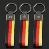 Volkswagen VW R Nylon Webbing Car Keychain Pendant Key Chain Holder