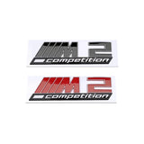 BMW M1 M2 M4 M3 M5 M6 M7 M8 Competition  Car Front Grille Emblem Rear Stickers