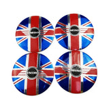 4pcs/set 56mm MINI Cooper Car Wheel Center Hub Cap Sticker Decal