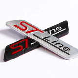 Ford ST line Logo Metal Car Rear Sticker Decal Auto Body Emblem Badge