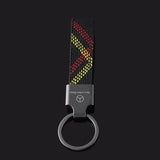 Mercedes Benz Oxford Webbing Car Keychain Holder Keyring