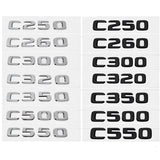 Mercedes Benz C250 C260 C300 C320 C350 C500 C550 ABS Car Rear Sticker