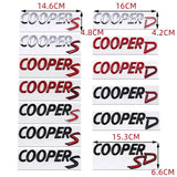 Metal Car Trunk Sticker Side Badge Emblem COOPER S COOPER D COOPER SD Logo for R50 R52 R53 R55 R56 F54 F55 F56 F60