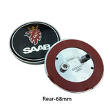 68MM SAAB SCANIA Logo ABS Car Front Bonnet Emblem Badge Rear Sticker Decal