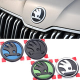 80mm 90mm ABS Skoda Car Front Hood Sticker Rear Emblem Badge Decal