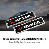 2pcs/set Honda Mugen Logo Metal Car Side Sticker Auto Emblem Badge