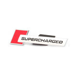 Audi Supercharged Metal Car Front Grille Emblem Badge Sticker