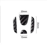Carbon Fiber Car Steering Wheel Center Sticker Emblem Badge for Honda