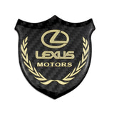 Lexus Metal Carbon Fiber Car Rear Sticker Shield Trunk Emblem Badge Decal