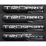 ABS Car Rear Trunk Fender Side TRD Pro Bro Sport Off Road Badge Sticker for Camry Corolla Yaris Hilux Highlander Aqua Rav4
