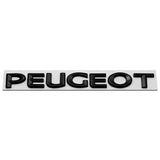 15.7x1.6cm Peugeot Metal Car Rear Sticker Decal Emblem Badge