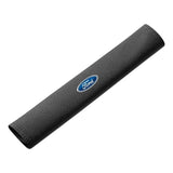 2pcs 33cm Ford Logo Suede Car Seat Safety Belt Pads Shoulder Protection Cover