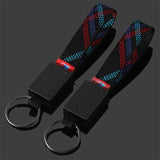 BMW M3 M5 Oxford Webbing Metal Car Keychain Pendant