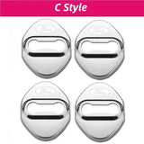 4pcs/set Ford Stainless Steel Car Door Lock Cover Protection