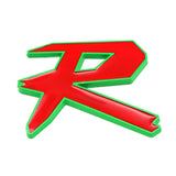 Car Front Grille Sticker Auto Body Side Decal Badge R Logo for Honda Crosstour Odyssey Insight Elysion CRZ Vezel City Civic