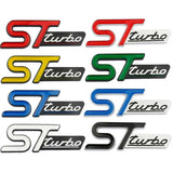 Ford ST Turbo Metal Car Side Sticker Trunk Emblem Badge Decal
