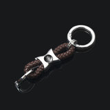 Audi Logo Braided Rope Car Keychain Keyring