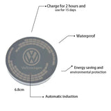 2pcs Volkswagen VW Logo Car Water Coasters 7-color LED Light Cup Mat Holder