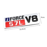 iFORCE 5.7L V8 Logo Car Stickers Auto Badge Emblem Decals for Tundra Prado Corolla Highlander Venza Hiace Previa SEQUOIA