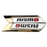2pcs Nissan Nismo Logo Metal Car Side Sticker Emblem Badge Decal Auto Body Decoration