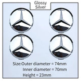 63.5mm 74mm ABS Car Wheel Center Covers for Mercedes Benz W166 W212 W213 W246 W176 W177 W205
