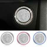 Lincoln Diamond Car Engine One-click Start Stop Button Cover Sticker