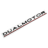 Tesla DUAL MOTOR Logo Metal Car Rear Sticker Emblem Badge Decal