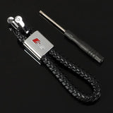 Audi RS PU Leather Metal Car Keyring