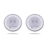 2pcs Dodge Logo Car Water Coasters 7-color LED Light Cup Mat Holder