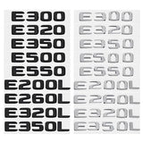 Mercedes Benz E200L E260L E300 E320L E320 E350L E350 E500 E550 ABS Car Rear Sticker Emblem Badge