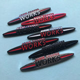 Car Rear Badge Sticker Side Fender 3D Emblem Accessories for John Cooper Works R50 R52 R53 R55 R56 F54 F55 F56 F60