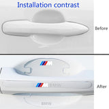 BMW M Power Epoxy Car Door Bowl Handle Anti-collision Protective Stickers Scratches Film
