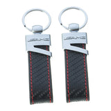 Mercedes Benz AMG Metal Leather Car Keychian Auto Key Holder Keyring