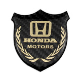 Honda Metal Carbon Fiber Car Rear Sticker Shield Trunk Emblem Badge Decal