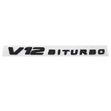 Mercedes Benz V12 BITURBO 2017-2021 ABS Car Rear Sticker