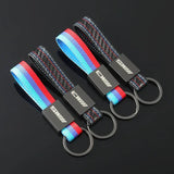 BMW M3 M5 Metal Leather Car Keychain Keyring Key Pendant