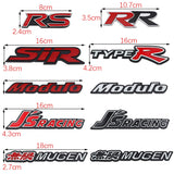 Car Body Side Emblem Badge Sticker for Honda MODULO JSRACING MUGEN Civic Fit Accord Jazz CRV Crosstour City Jade HRV Pilot CRZ