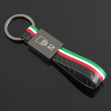 Audi S2 Logo Leather Car Keychain Keyring Pendant