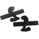 2pcs Ford Shelby ABS Car Body Fender Side Sticker Decal Emblem Badge