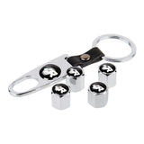 4pcs/set Volkswagen VW GTI S Racing Rline Logo Car Air Valve Stem Cap Auto Tyre Valve Covers with Keychain