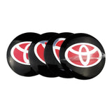 4pcs/set 56mm Toyota Car Wheel Center Hub Cap Sticker Decal