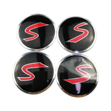 4pcs/set 56mm MINI Cooper Car Wheel Center Hub Cap Sticker Decal